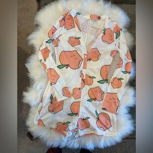 BNWOT Peach Print Long Sleeve Pajamas